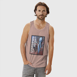 Майка мужская хлопок Baldurs Gate 3 Иллитид, цвет: пыльно-розовый — фото 2