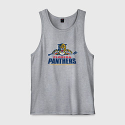 Майка мужская хлопок Florida panthers - hockey team, цвет: меланж