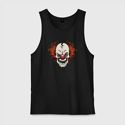 Мужская майка Clown skull