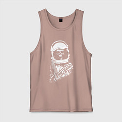 Мужская майка Космос-Уникальный советский леттеринг на тему косм