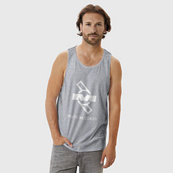 Майка мужская хлопок Depeche Mode Mute Records Logo, цвет: меланж — фото 2