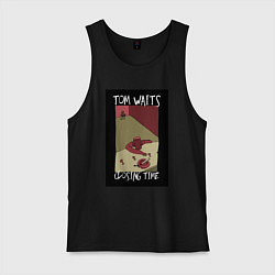 Майка мужская хлопок Tom Waits - Closing Time, цвет: черный