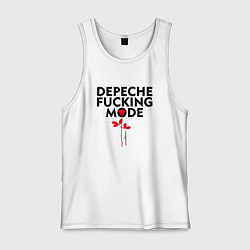 Мужская майка Depeche Mode - Rose mode white