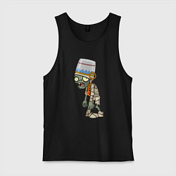 Мужская майка Зомби-мумия с ведром