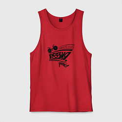 Майка мужская хлопок Это современная поэзия, детка, цвет: красный