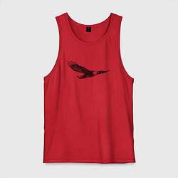 Майка мужская хлопок Орёл летит, цвет: красный