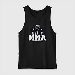 Майка мужская хлопок Турнир MMA, цвет: черный