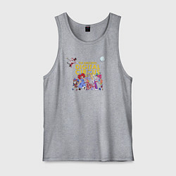 Майка мужская хлопок The Amazing Digital Circus, цвет: меланж