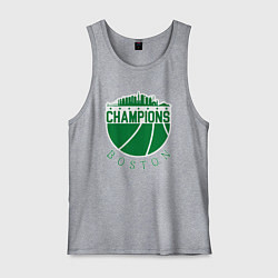 Майка мужская хлопок Boston champions, цвет: меланж
