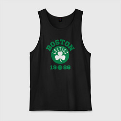 Майка мужская хлопок Boston Celtics 1986, цвет: черный