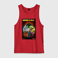 Майка мужская хлопок Serious Sam 2 - all bosses, цвет: красный