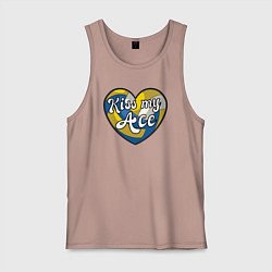 Мужская майка Kiss my ace ball