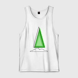 Мужская майка Новогоднее праздничное дерево