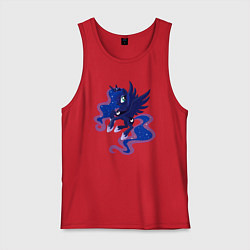 Майка мужская хлопок Принцесса Луна из My Little Pony в кино, цвет: красный