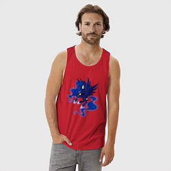 Майка мужская хлопок Принцесса Луна из My Little Pony в кино, цвет: красный — фото 2