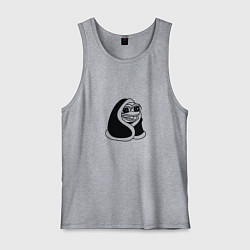 Майка мужская хлопок Лягушонок в одеяле, цвет: меланж