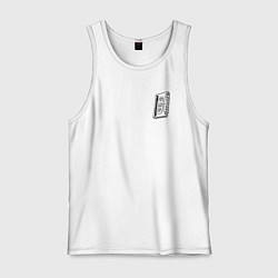 Майка мужская хлопок Кассета сохранения, цвет: белый