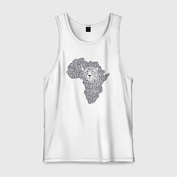 Мужская майка Африканский леопард