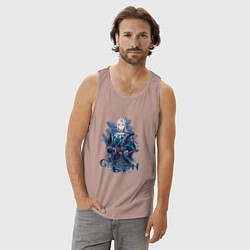 Майка мужская хлопок Судья Нёвиллет, цвет: пыльно-розовый — фото 2