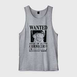 Майка мужская хлопок Награда за голову Ророноа Зоро One Piece, цвет: меланж