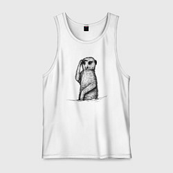 Мужская майка Сурикат смотрит