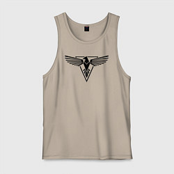 Майка мужская хлопок Red Alert: Союзники, цвет: миндальный