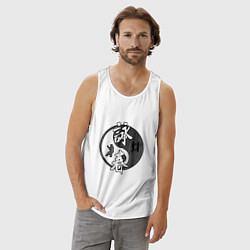 Майка мужская хлопок Ип ман - вин чунь, цвет: белый — фото 2