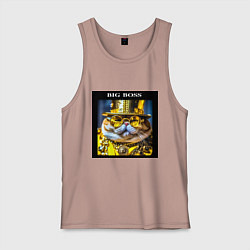 Мужская майка Рыжий кот барон в стиле стимпанк: big boss