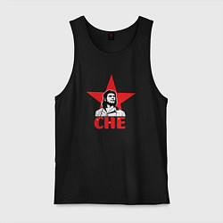 Майка мужская хлопок Che Guevara star, цвет: черный