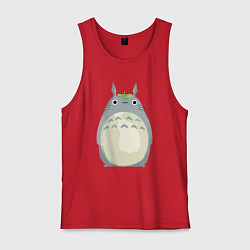 Майка мужская хлопок Neighbor Totoro, цвет: красный