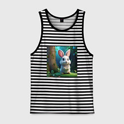 Мужская майка Зайчик на поляне