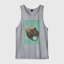 Мужская майка Выдры плавают