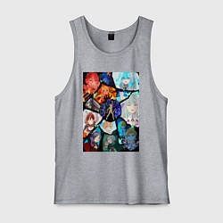 Майка мужская хлопок Re:Zero Субару Нацуки, цвет: меланж