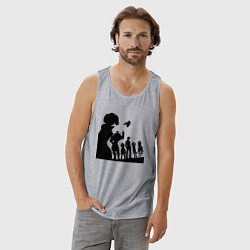 Майка мужская хлопок Команда Семь смертных грехов, цвет: меланж — фото 2