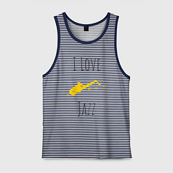 Мужская майка Я люблю джаз