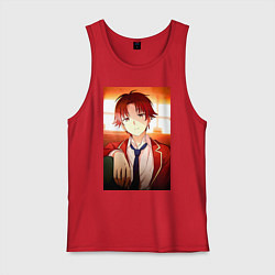 Майка мужская хлопок Киётака Аянокоджи, цвет: красный