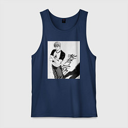 Майка мужская хлопок Эйкити Онидзука учитель, цвет: тёмно-синий