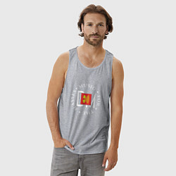 Майка мужская хлопок Depeche Mode - Music for the masses logos, цвет: меланж — фото 2