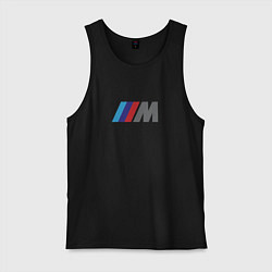 Майка мужская хлопок BMW logo sport, цвет: черный