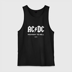 Майка мужская хлопок AC DC - Highway to hell 1979, цвет: черный
