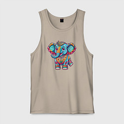 Мужская майка Весёлый слоник