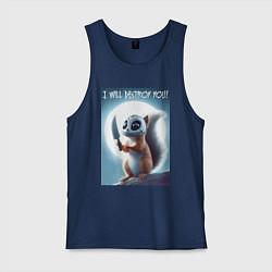 Мужская майка I will destroy you - halloween