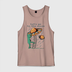 Мужская майка Пришелец забирается в тарелку