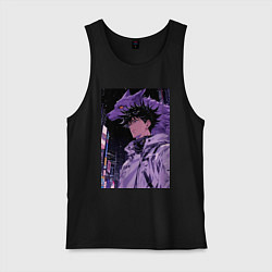 Мужская майка Магическая битва Мэгуми Фусигуро волк