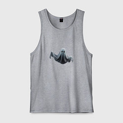 Майка мужская хлопок Привидение Икс, цвет: меланж