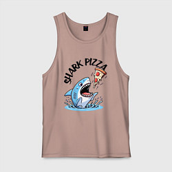 Мужская майка Shark pizza - ai art fantasy