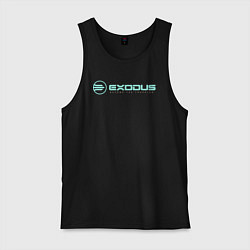 Майка мужская хлопок Exodus logo, цвет: черный
