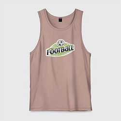 Майка мужская хлопок Football sport, цвет: пыльно-розовый