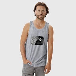 Майка мужская хлопок Opium - Delusion, цвет: меланж — фото 2