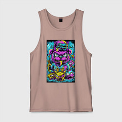 Мужская майка Сказочные монстры в ярких неоновых красках